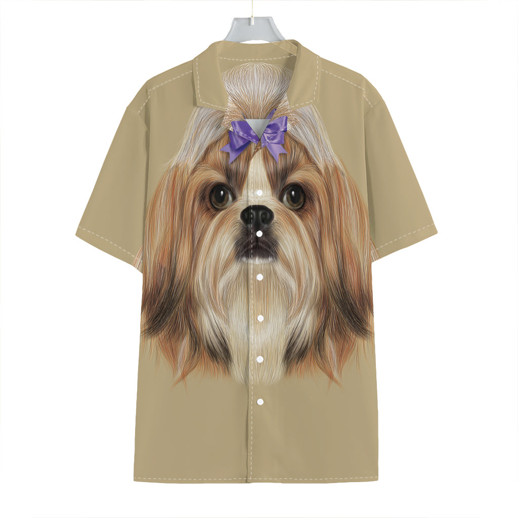 Shih Tzu Portrait Print Hawaiian Shirt