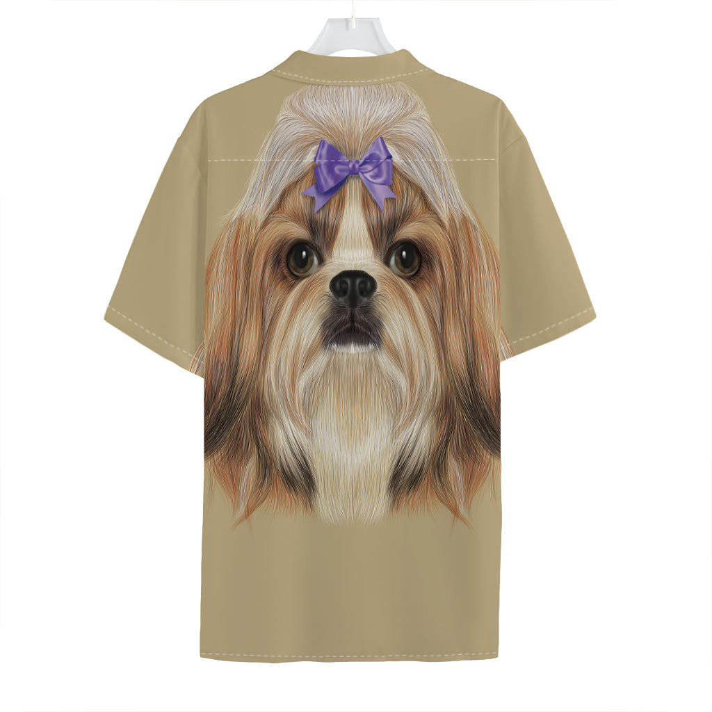 Shih Tzu Portrait Print Hawaiian Shirt