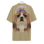 Shih Tzu Portrait Print Hawaiian Shirt