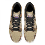 Shih Tzu Portrait Print High Top Leather Sneakers