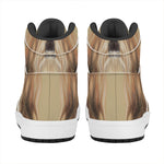 Shih Tzu Portrait Print High Top Leather Sneakers