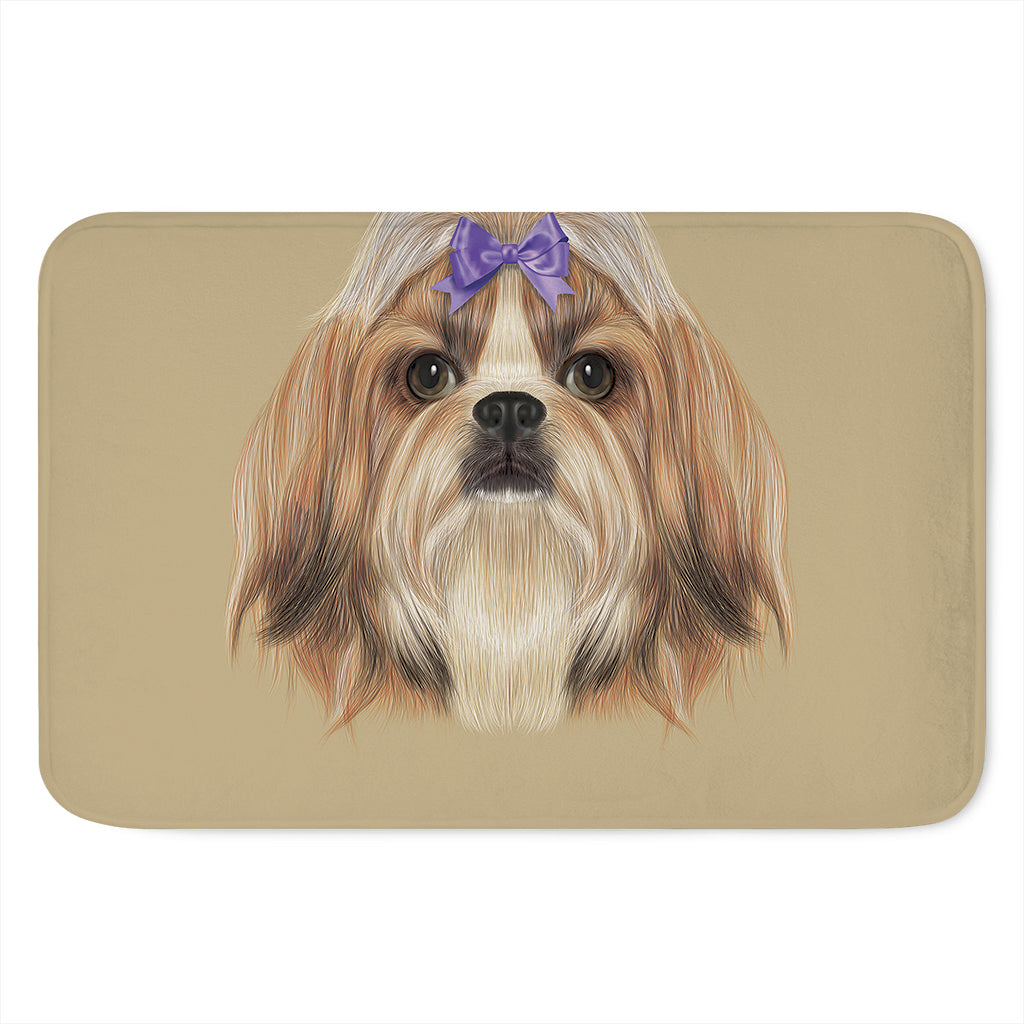 Shih Tzu Portrait Print Indoor Door Mat