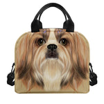 Shih Tzu Portrait Print Insulated Lunch Bag