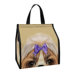 Shih Tzu Portrait Print Insulated Lunch Tote