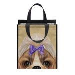Shih Tzu Portrait Print Insulated Lunch Tote