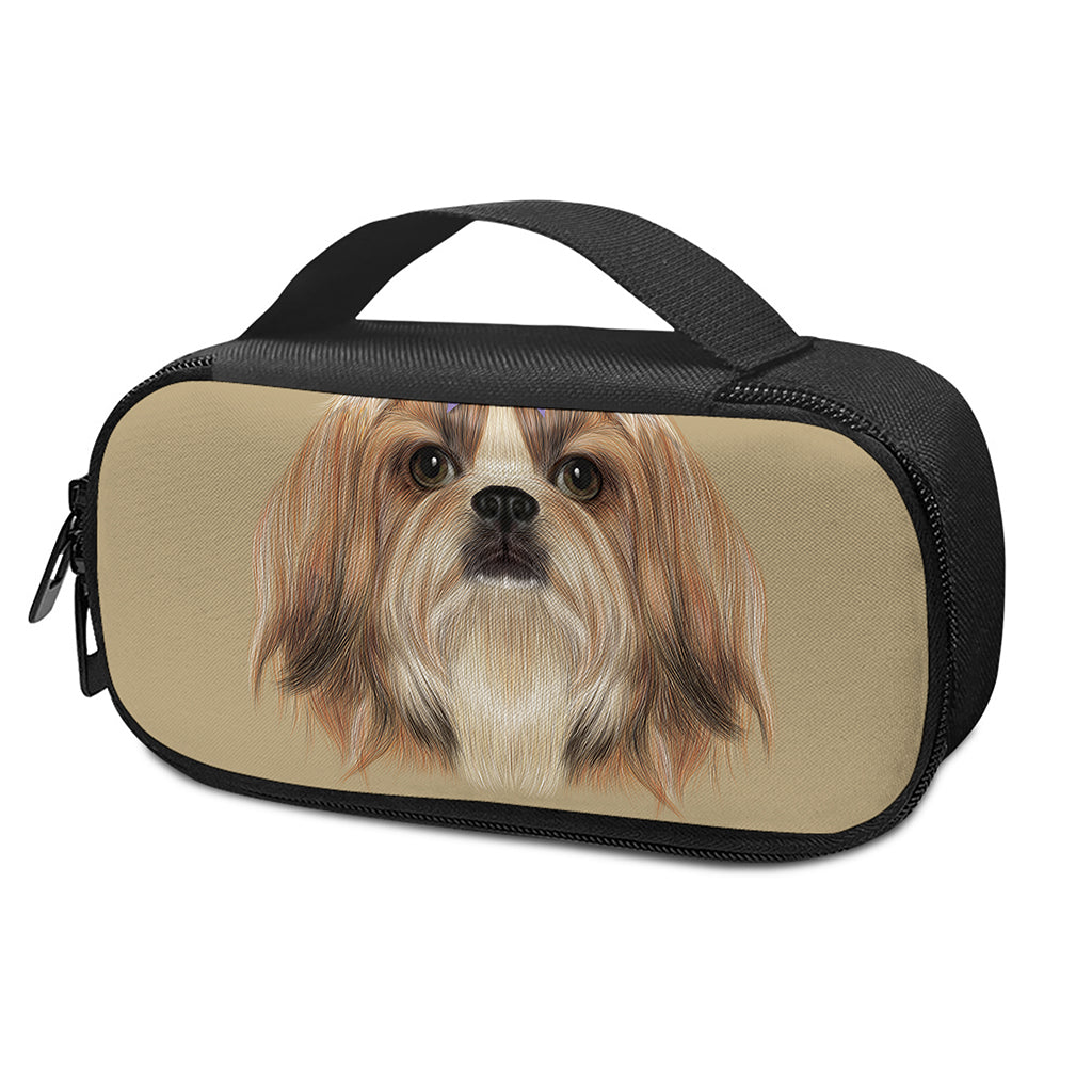 Shih Tzu Portrait Print Insulin Cooler Travel Case