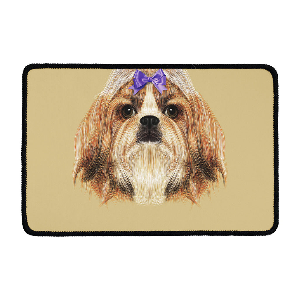 Shih Tzu Portrait Print Kitchen Mat