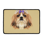 Shih Tzu Portrait Print Kitchen Mat