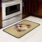Shih Tzu Portrait Print Kitchen Mat