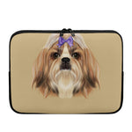 Shih Tzu Portrait Print Laptop Sleeve