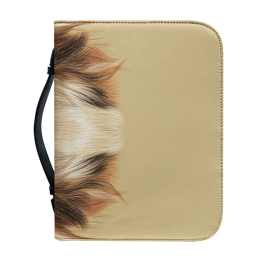 Shih Tzu Portrait Print Leather Bible Cover