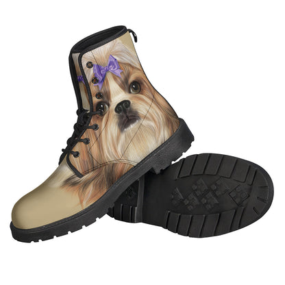 Shih Tzu Portrait Print Backpack