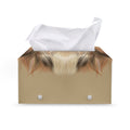 Shih Tzu Portrait Print Leather Tissue Box Cover