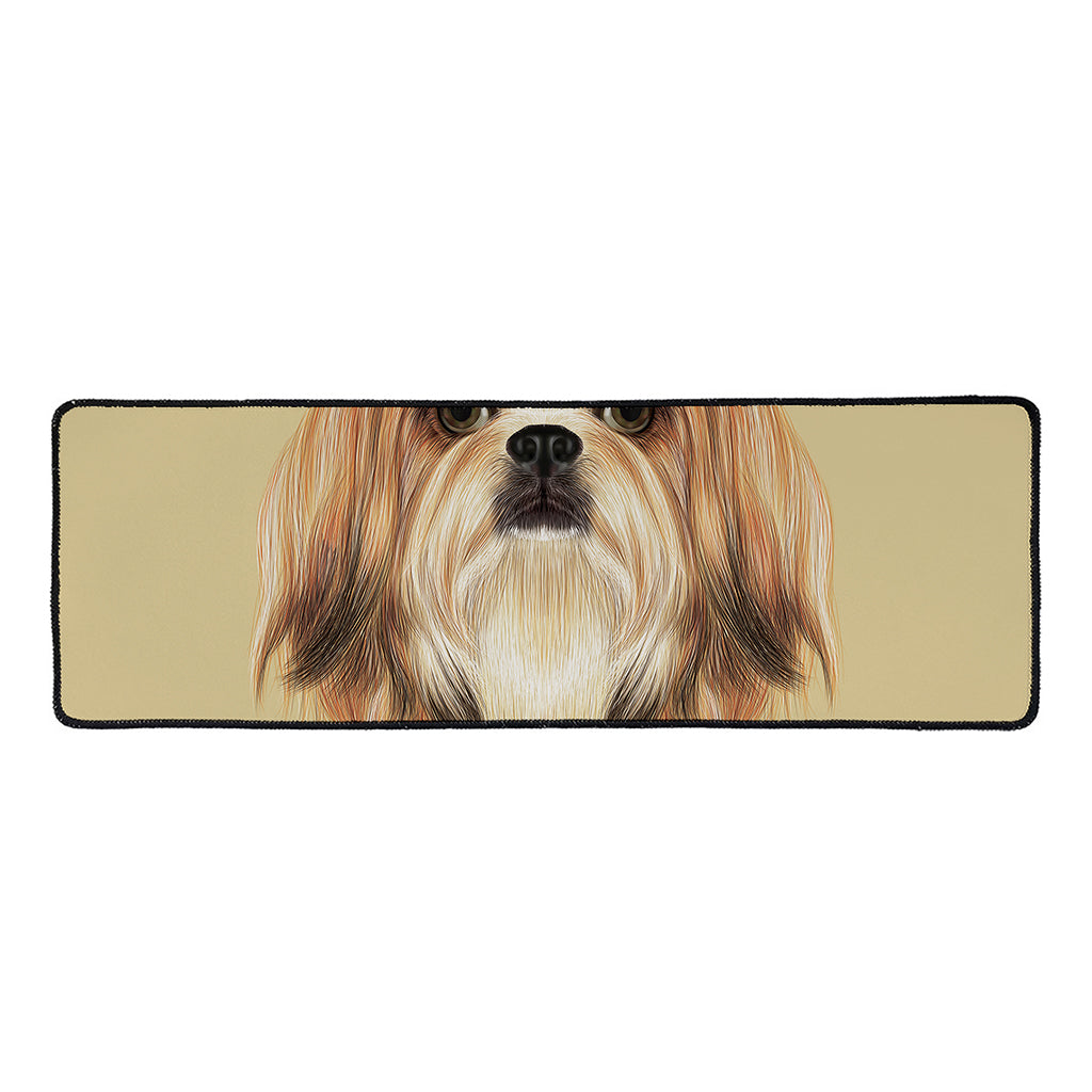 Shih Tzu Portrait Print Long Kitchen Mat