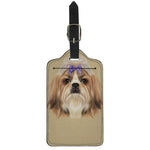 Shih Tzu Portrait Print Luggage Tag