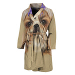 Shih Tzu Portrait Print Men's Bathrobe