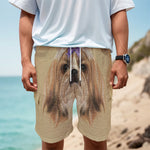 Shih Tzu Portrait Print Men's Cargo Shorts
