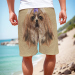 Shih Tzu Portrait Print Men's Cargo Shorts