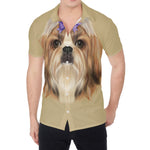 Shih Tzu Portrait Print Men's Shirt