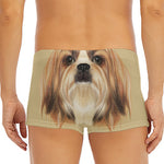 Shih Tzu Portrait Print Men's Short Boxer Briefs