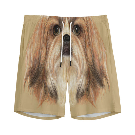 Shih Tzu Portrait Print Men's Sports Shorts