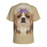Shih Tzu Portrait Print Men's Sports T-Shirt