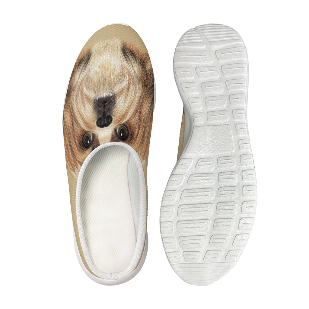 Shih Tzu Portrait Print Mesh Casual Shoes