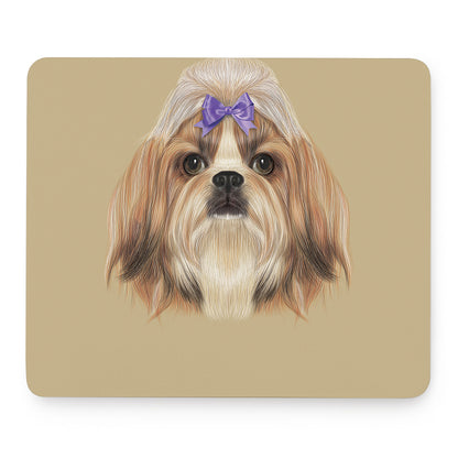 Shih Tzu Portrait Print Mouse Pad