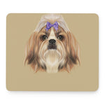 Shih Tzu Portrait Print Mouse Pad