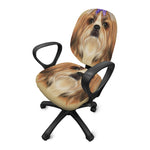 Shih Tzu Portrait Print Office Chair Cover