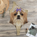 Shih Tzu Portrait Print One Shoulder Bodysuit