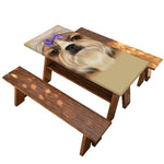 Shih Tzu Portrait Print Picnic Table Cover