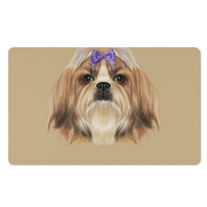 Shih Tzu Portrait Print Polyester Doormat