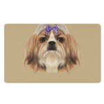 Shih Tzu Portrait Print Polyester Doormat