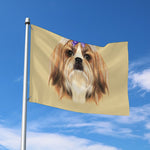 Shih Tzu Portrait Print Polyester Flag