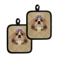 Shih Tzu Portrait Print Pot Holders
