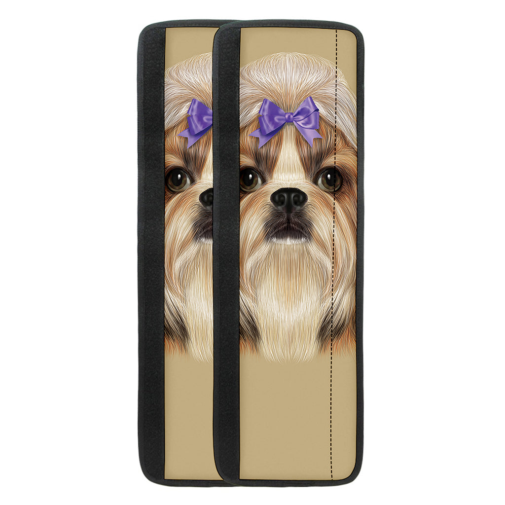 Shih Tzu Portrait Print Refrigerator Handle Covers