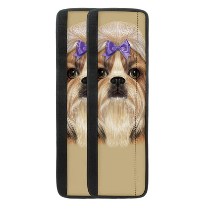 Shih Tzu Portrait Print Refrigerator Handle Covers