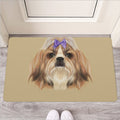 Shih Tzu Portrait Print Rubber Doormat