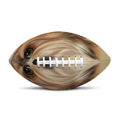 Shih Tzu Portrait Print Rugby Ball