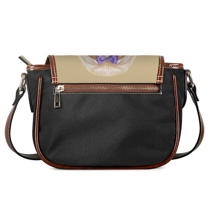 Shih Tzu Portrait Print Saddle Bag