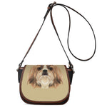 Shih Tzu Portrait Print Saddle Bag