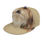 Shih Tzu Portrait Print Snapback Cap