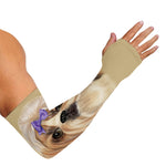 Shih Tzu Portrait Print Sun Protection Arm Sleeves