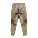 Shih Tzu Portrait Print Sweatpants
