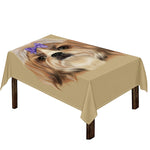 Shih Tzu Portrait Print Tablecloth