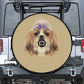 Shih Tzu Portrait Print Tire Cover With Camera Hole