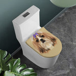 Shih Tzu Portrait Print Toilet Lid Cover
