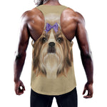 Shih Tzu Portrait Print Training Tank Top