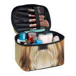 Shih Tzu Portrait Print Travel Makeup Bag